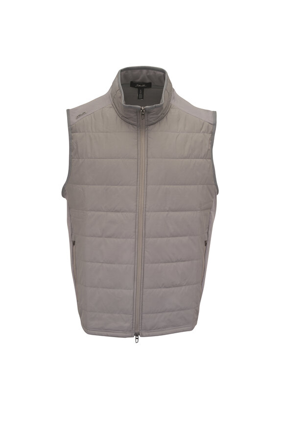 RLX Ralph Lauren - Navy Wool Mock Neck Vest | Mitchell Stores
