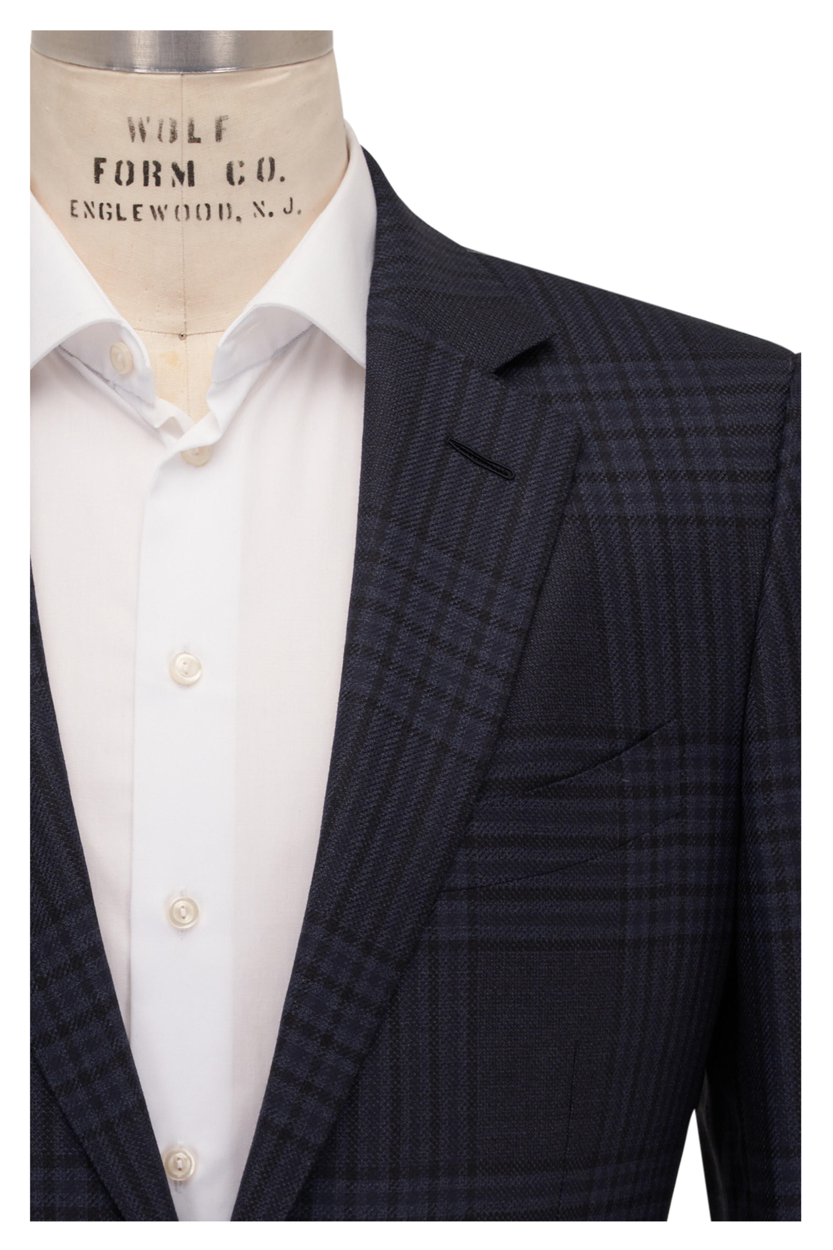Tom Ford - New Shelton Navy Grand Check Sportcoat