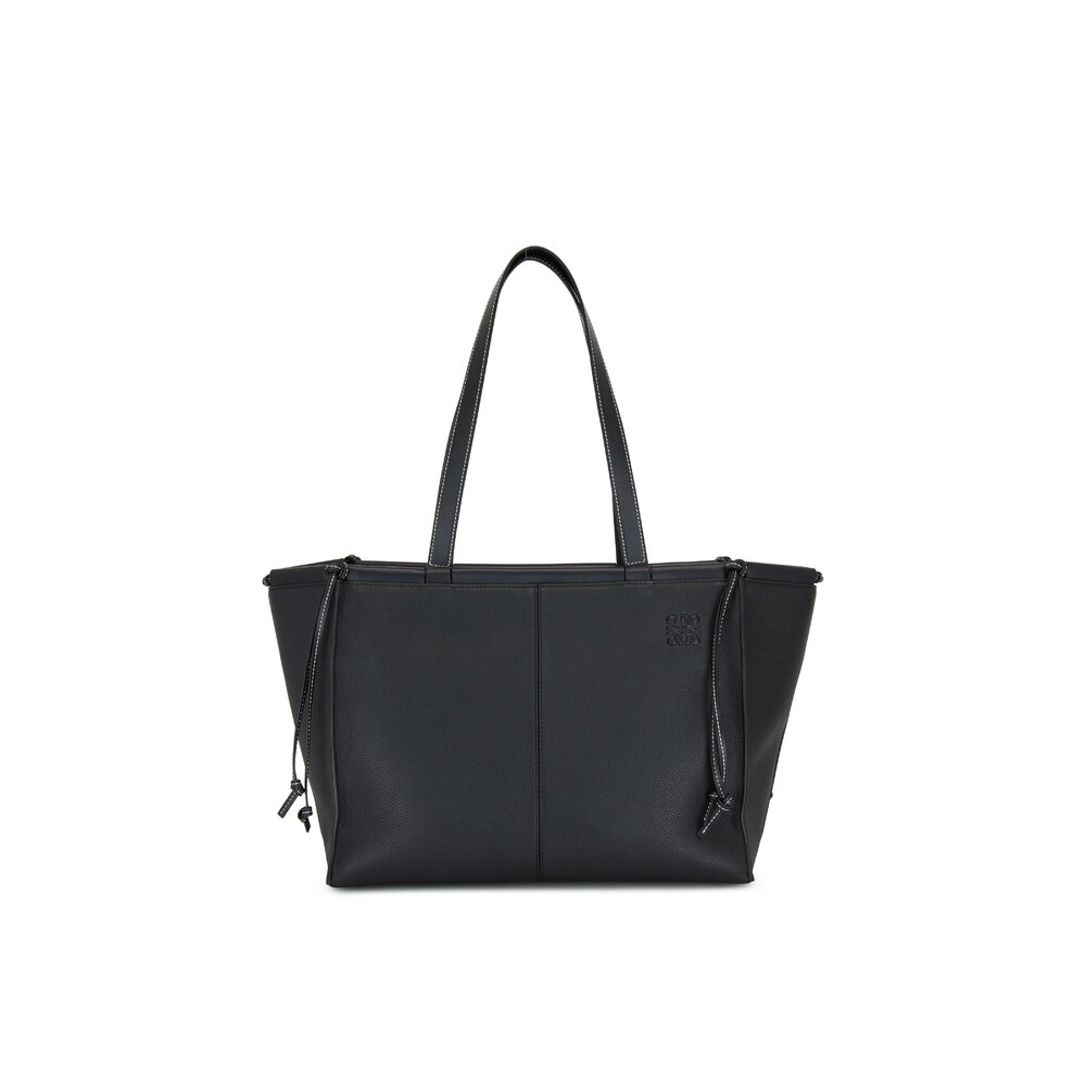 Loewe Black Leather De Cushion Tote Bag Mitchell Stores