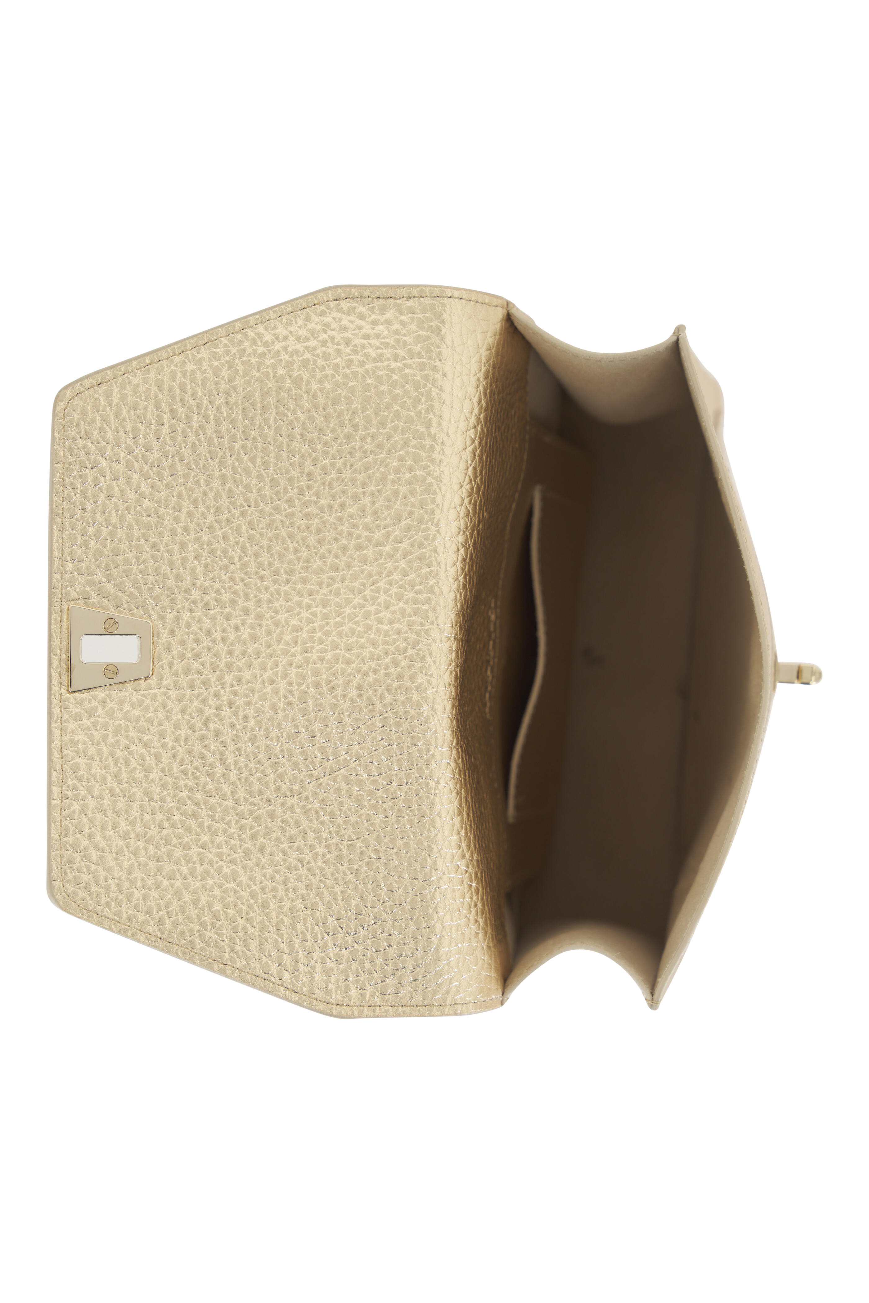 Akris - Anouk Antique Gold Leather Messenger Bag