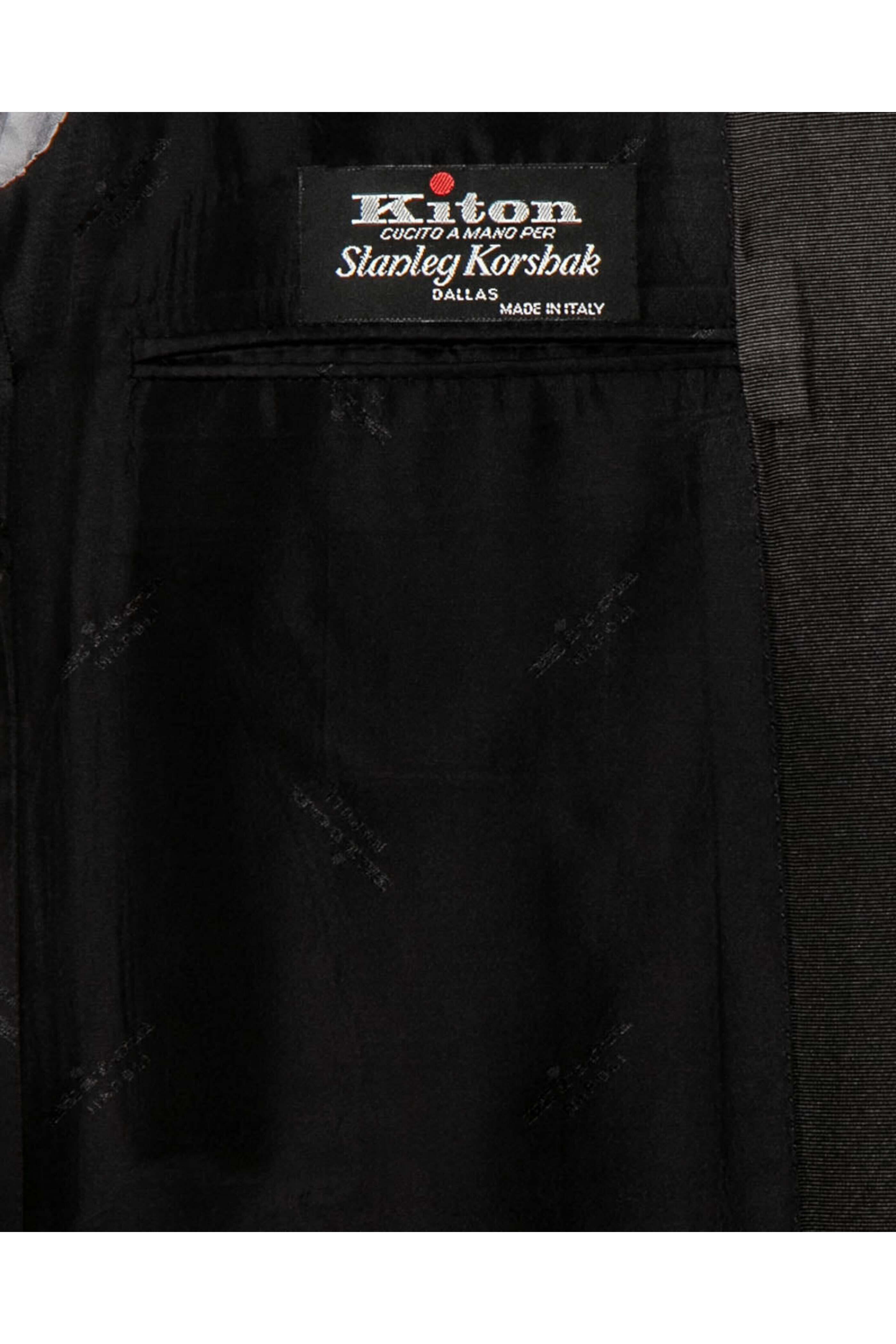 Kiton - Black Grosgrain Peak Lapel Tuxedo