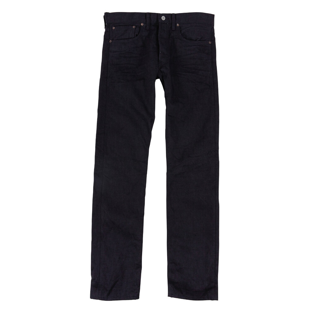美品ロンハーマンブラックデニム　Denim Milton W32 RRL OVY Flame Resistant FR Denim Jeans - 100% C (W32 x L30, Medium