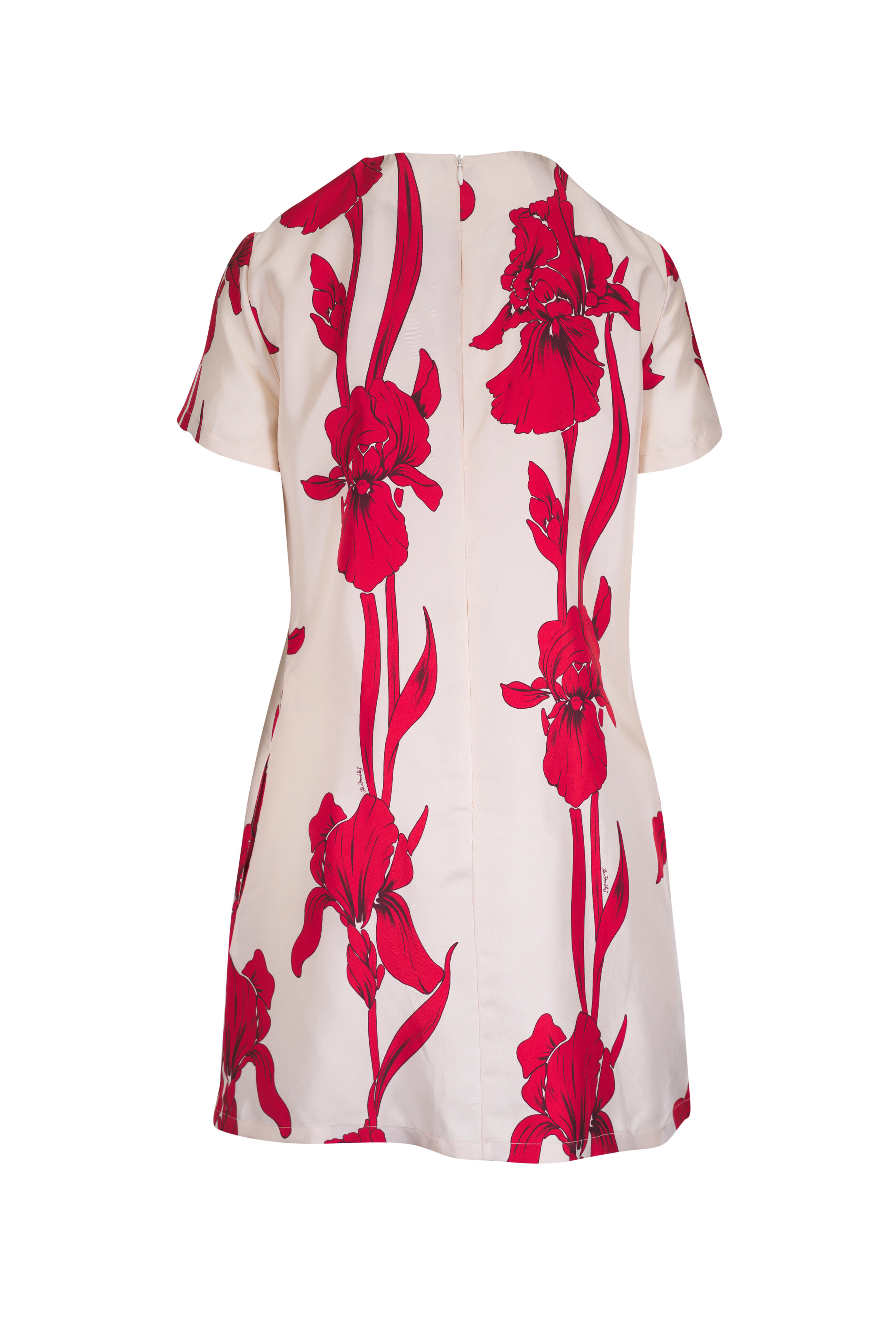 La DoubleJ - Mini Swing Dark Orange Silk Dress