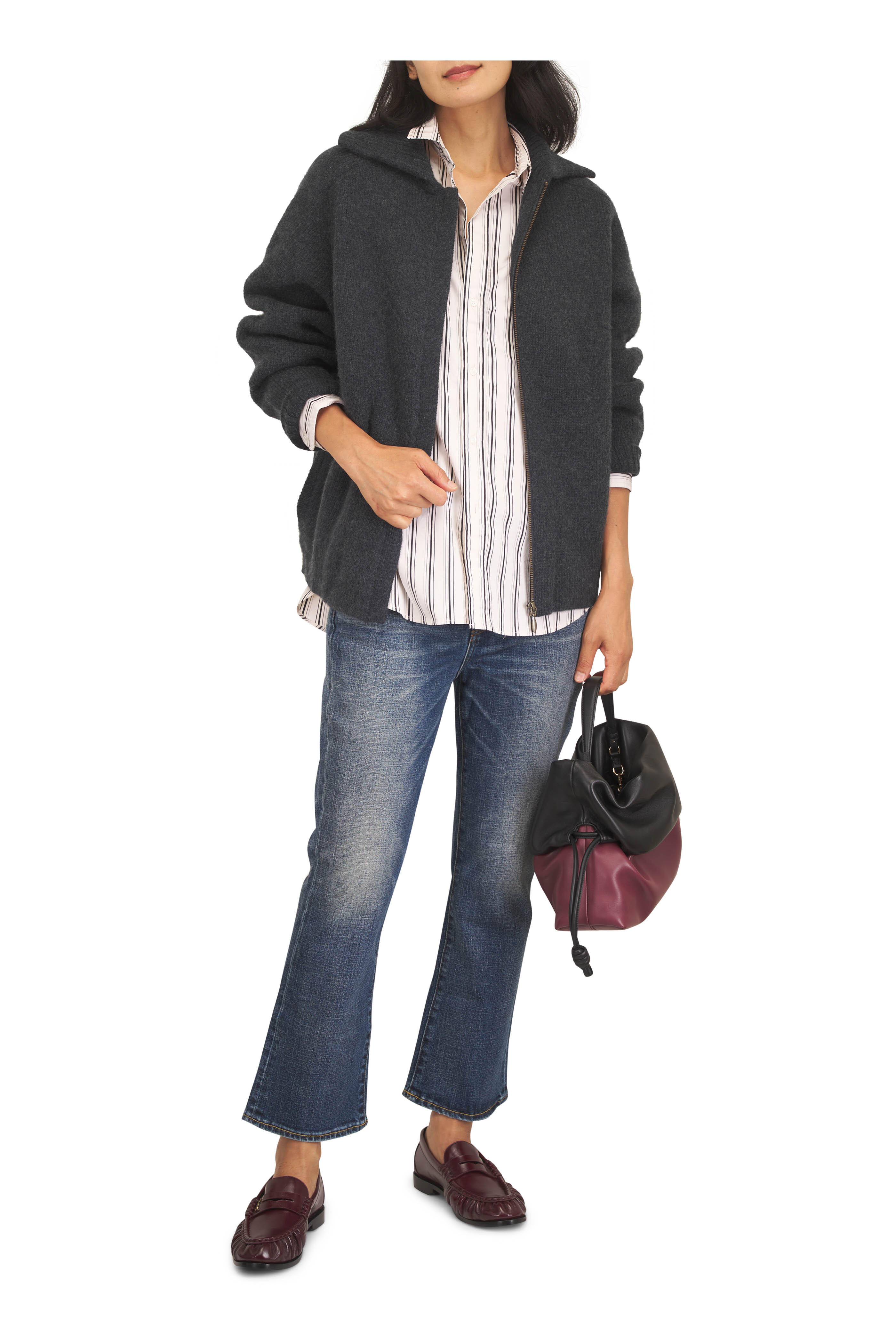 R13 - Kick Fit Jasper Crop Flare Jean - view 2