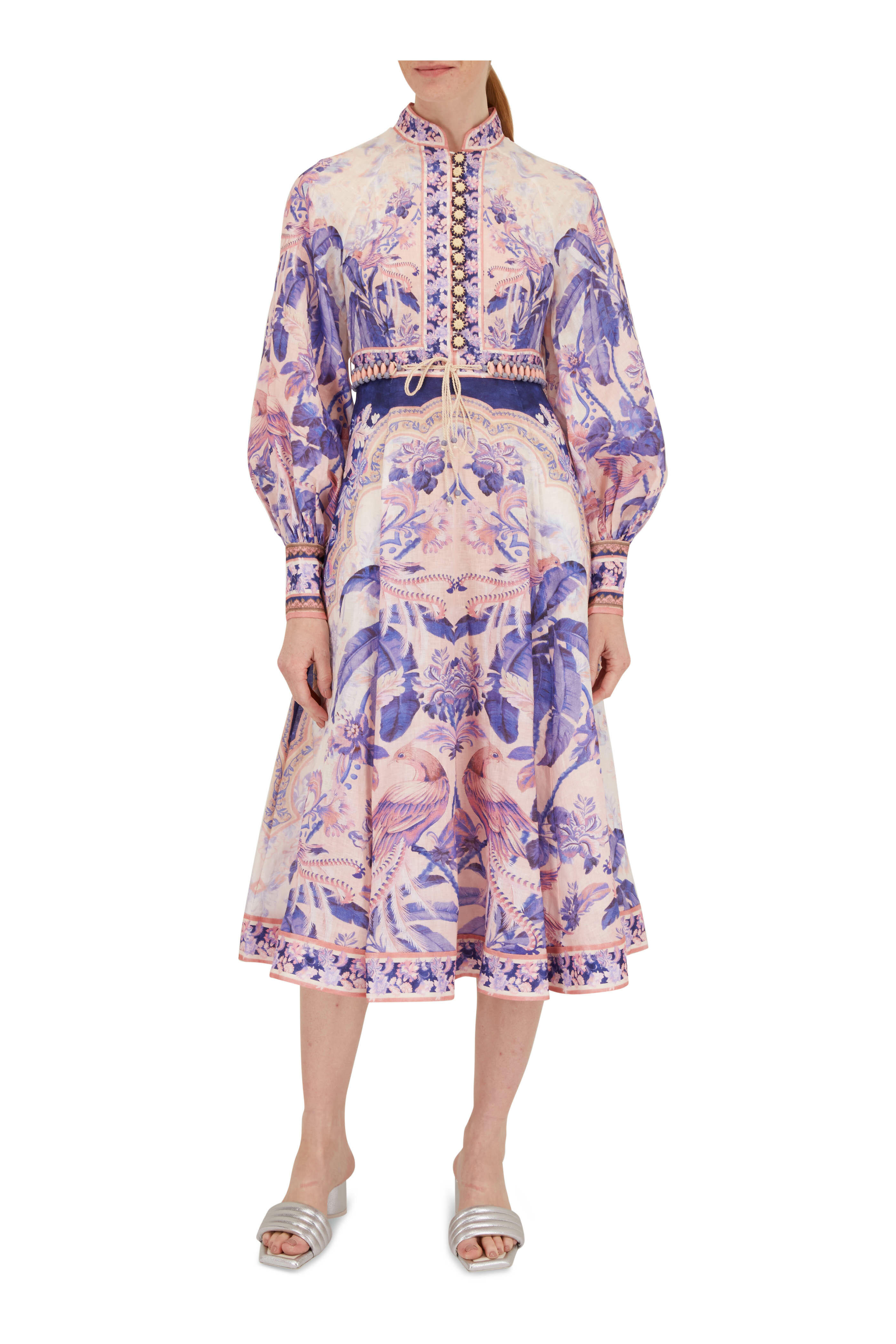 Zimmermann - Lyre Billow Sleeve Midi Dress | Mitchell Stores
