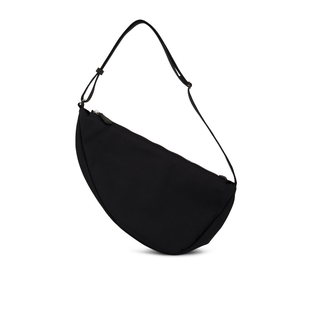 The Row - Black Slouchy Banana Messenger Bag | Mitchell Stores