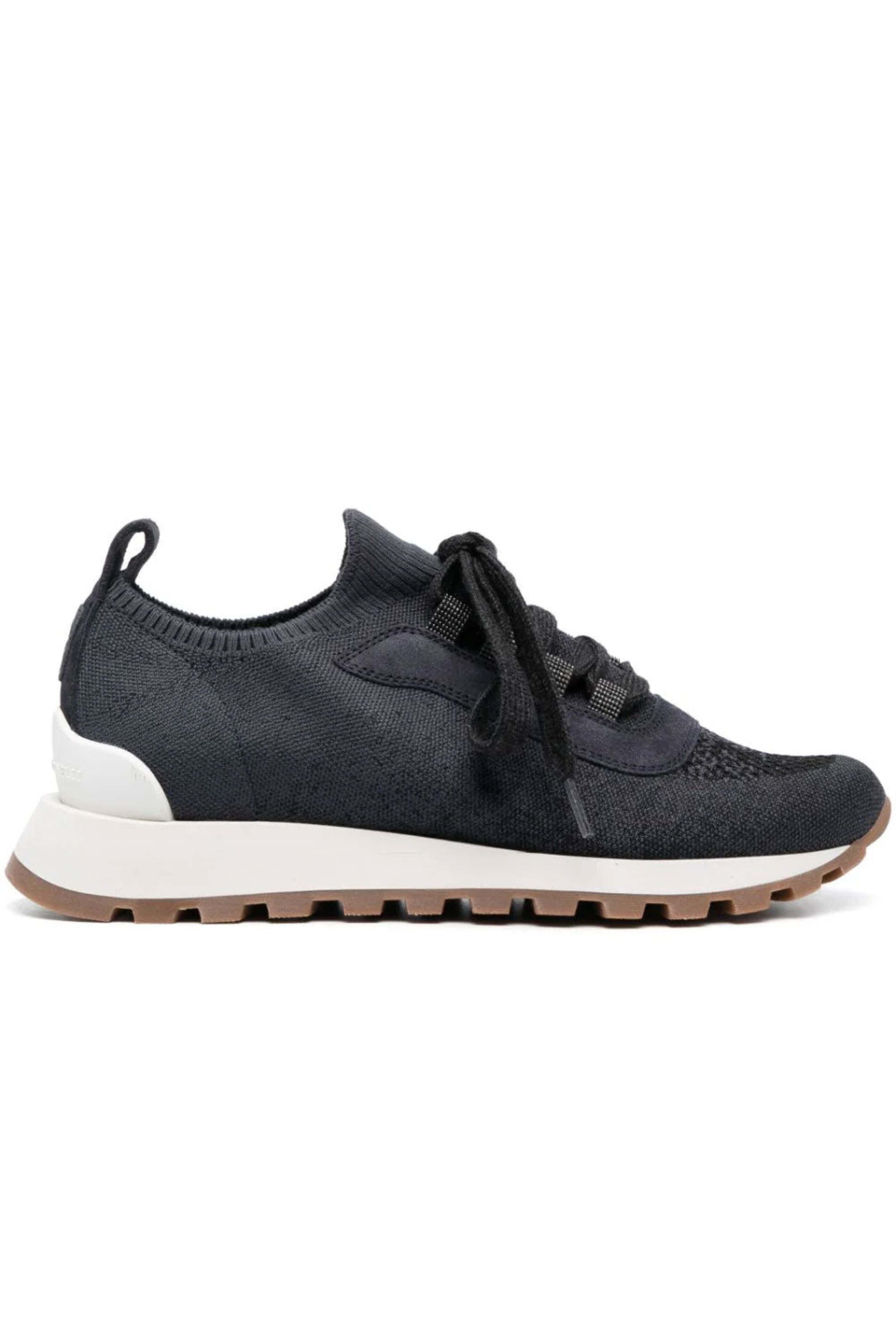 Brunello Cucinelli - Cotton Knit Runner in Night Sky