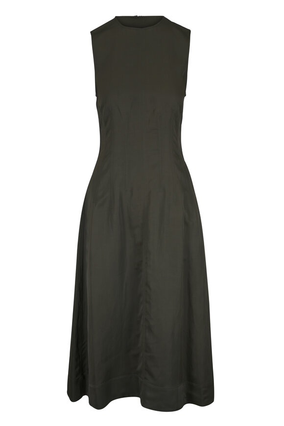 TWP Dark Olive Crewneck Dress - view 1