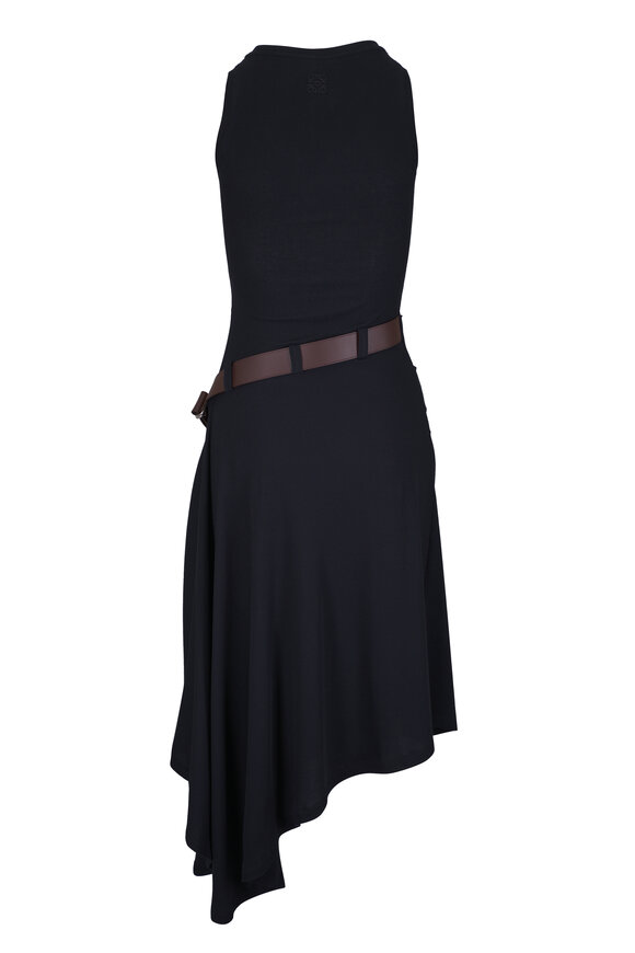 Loewe Black Jersey Cotton Tank Dress - view 3