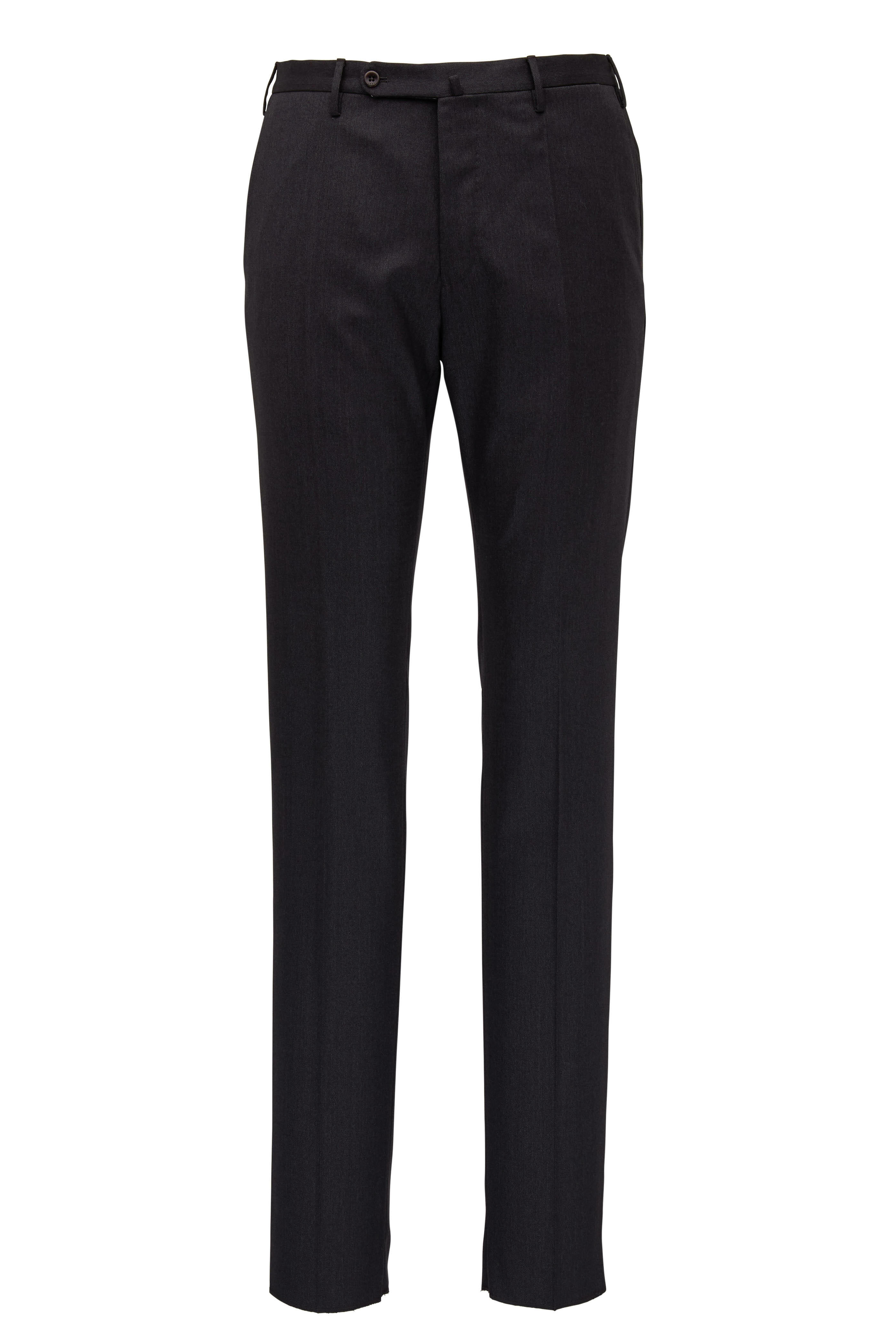 Incotex - Matty Charcoal Gray Stretch Wool Modern Fit Pant