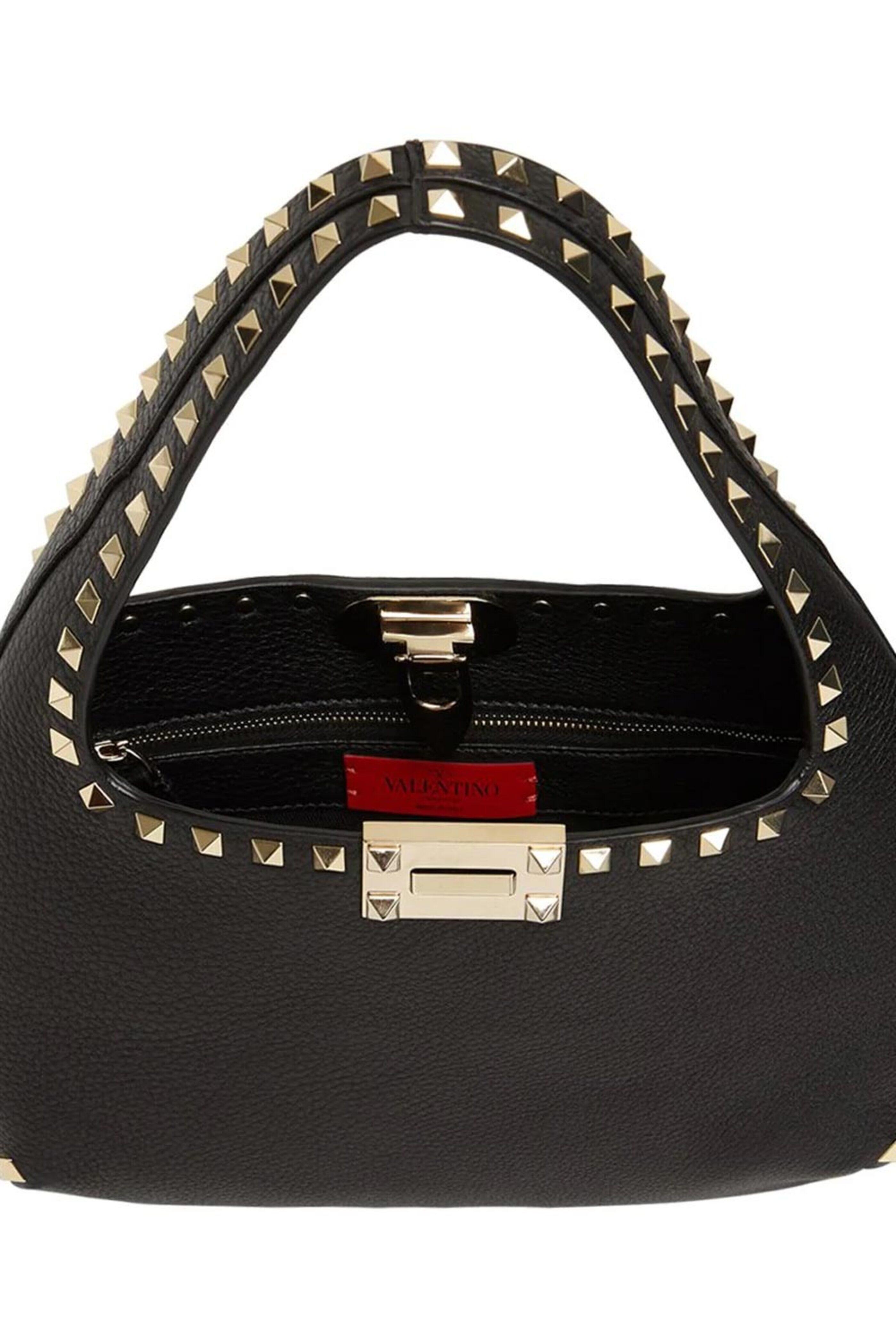 ショルダーバッグ・ポシェット Valentino Garavani Nappa Large Hobo Bag Valentino Garavani Black Nappa Leather 360 Bow Hobo Bag
