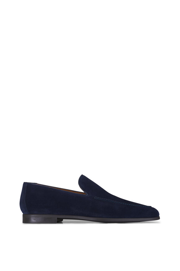 Magnanni Lecera Navy Suede Loafer - view 3