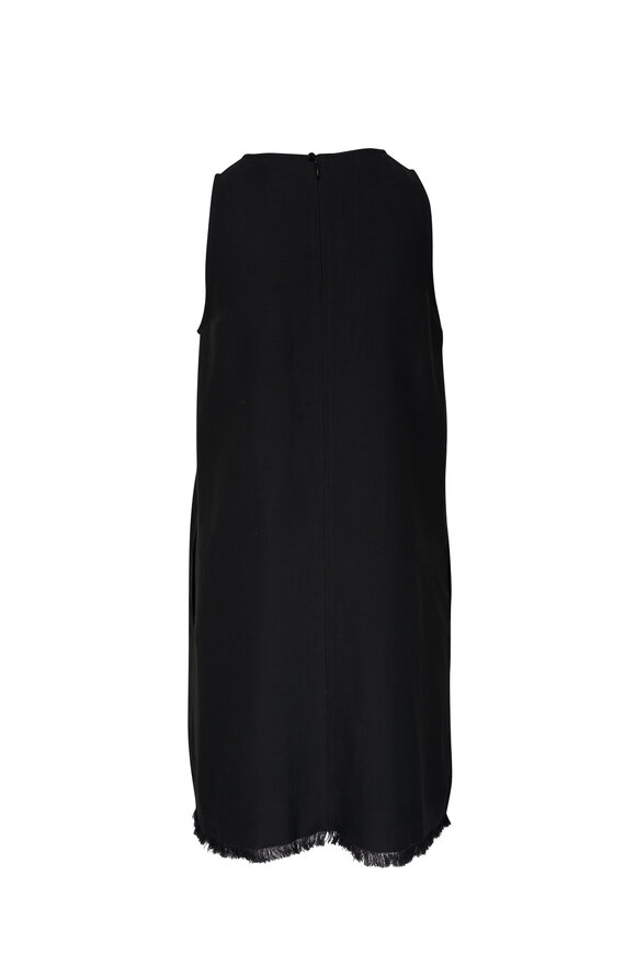 Antonelli - Black Sleeveless A-Line Shift Dress 