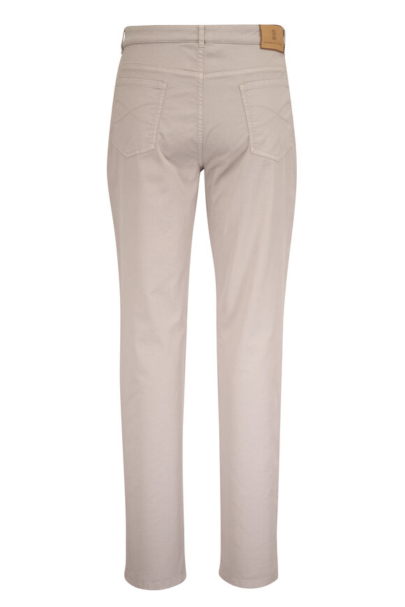 Brunello Cucinelli Granite Stretch Cotton Five Pocket Pant - view 2