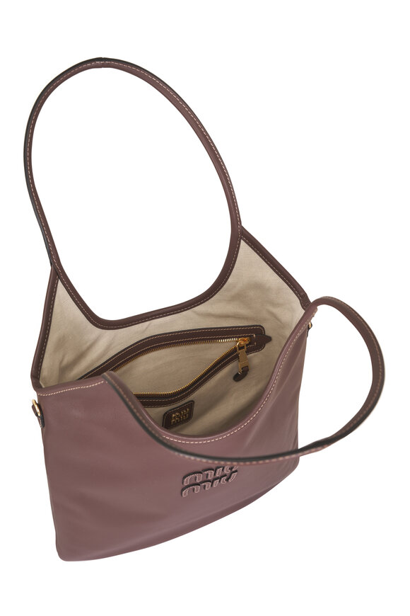 Miu Miu Large Ivy Radica Brown Leather Tote - view 6