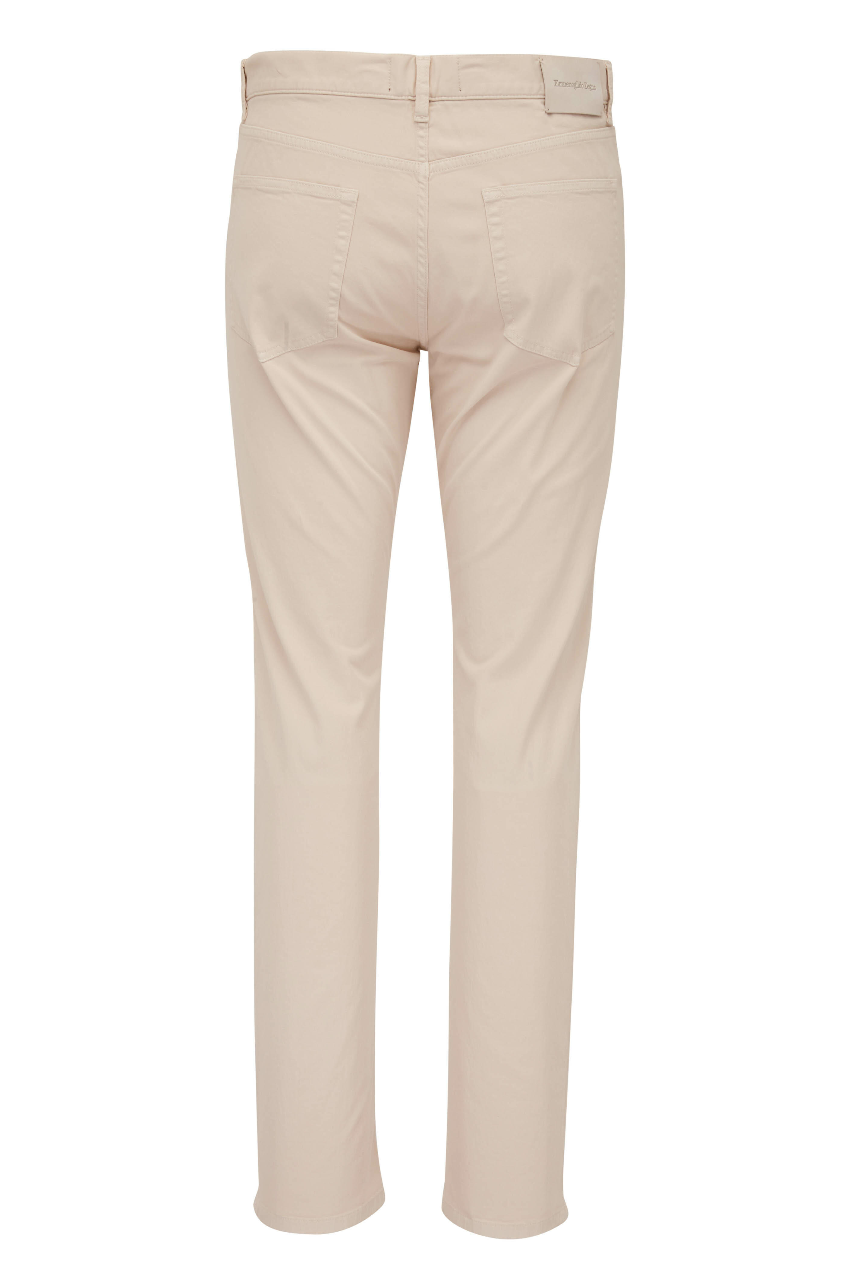 Zegna - Off-White Five Pocket Jean