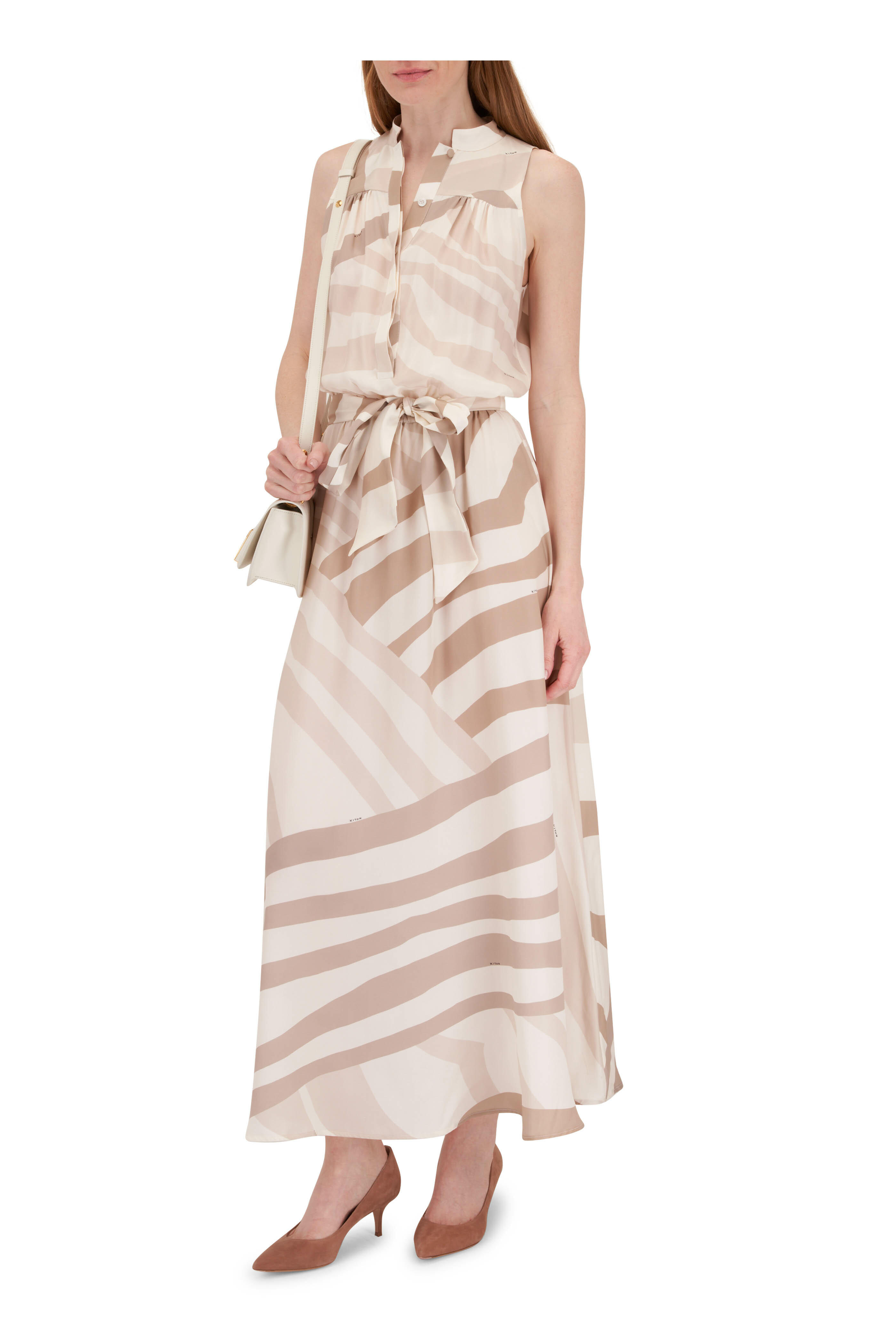 Gianvito Rossi Gianvito Praline Suede Pump, 55mm