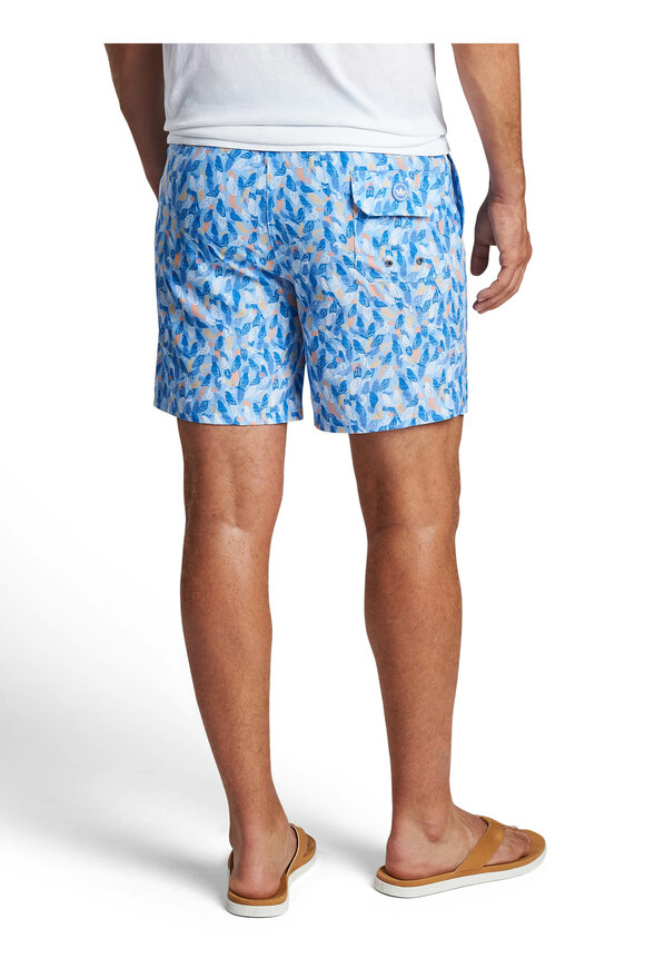 Peter Millar - Parrot Talk Cottage Blue Swim Trunks