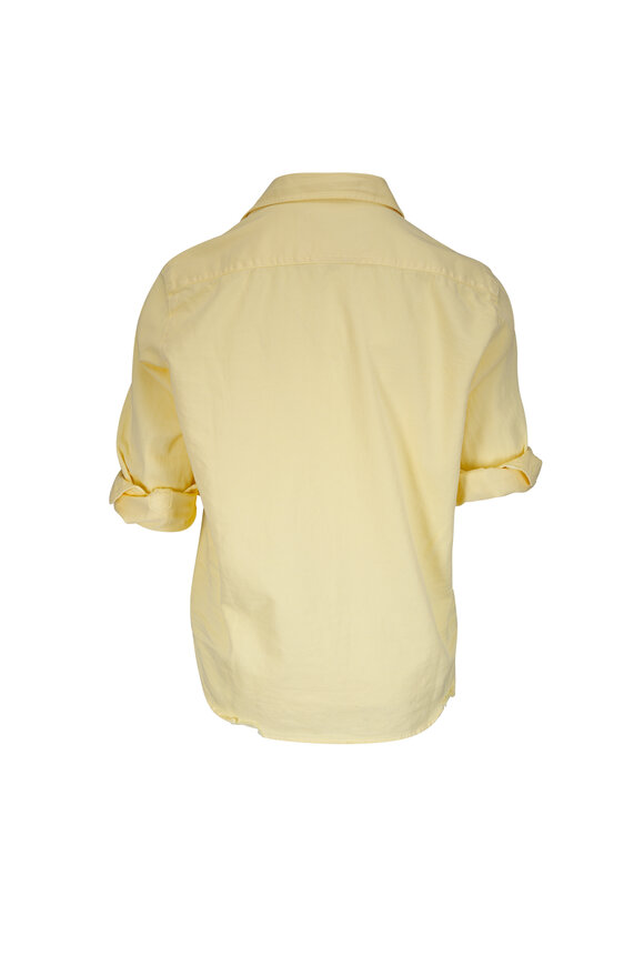 Frank & Eileen Eileen Lemon Yellow Denim Relaxed Button Up Shirt - view 3
