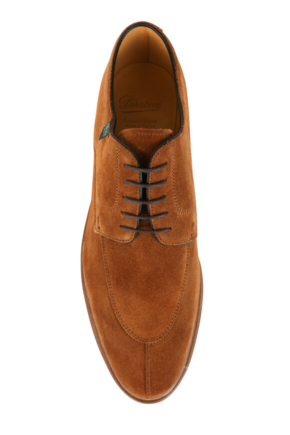 Paraboot - Tournier Cognac Suede Derby Shoe