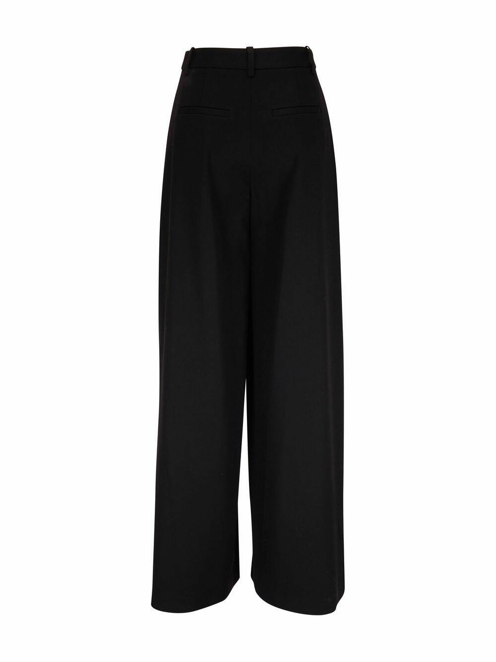 Nili Lotan - Dillon Black Wool Gaberdine Pant