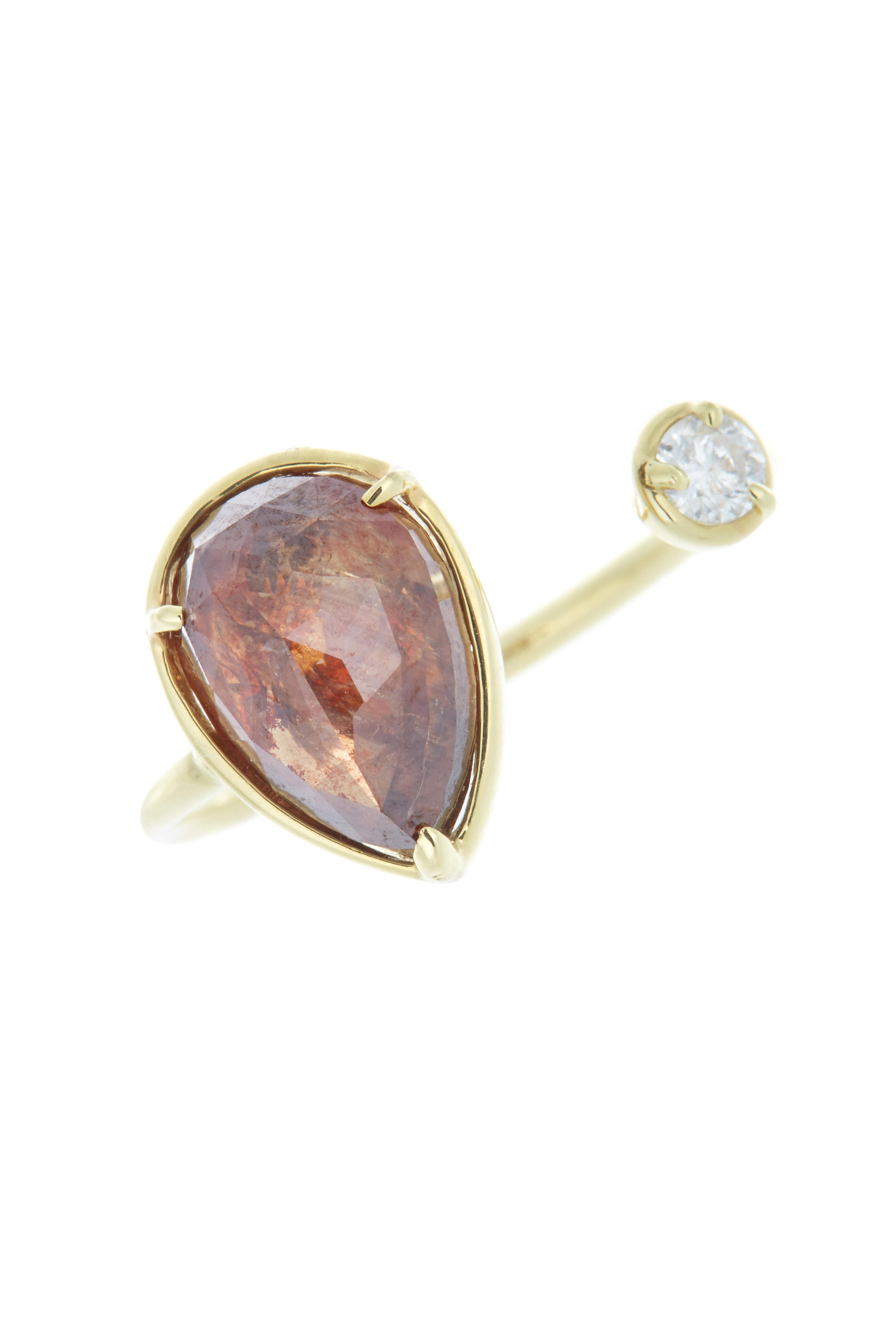 Kimberly McDonald - Yellow Gold Diamond Finger Cuff Ring