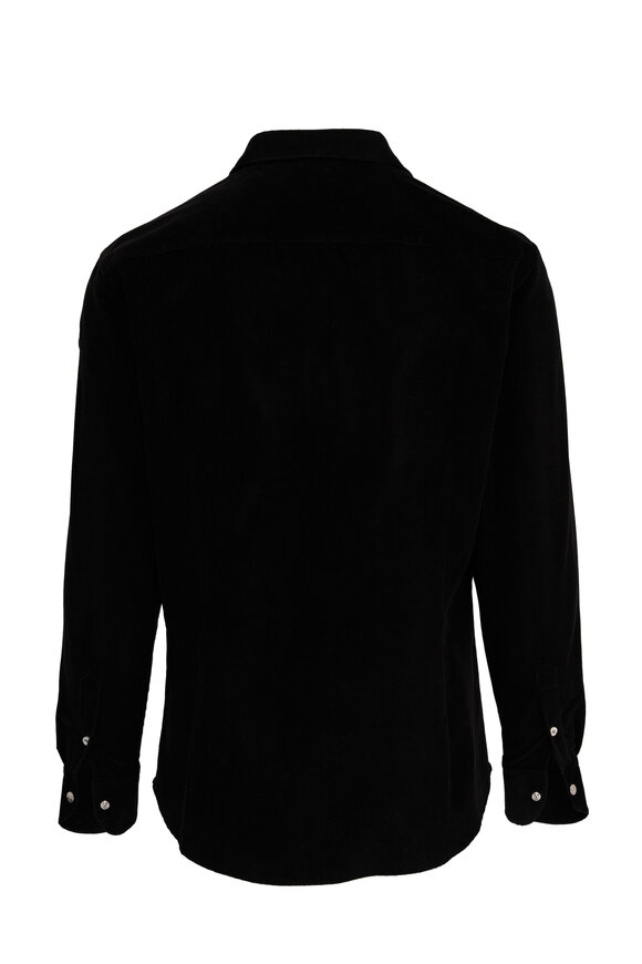 Moncler - Black Corduroy Sport Shirt 