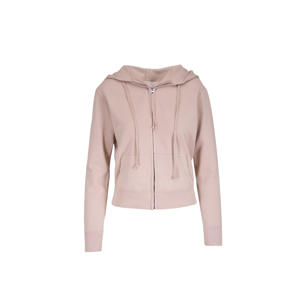 Nili Lotan - Callie Dusty Peach Zip Up Hoodie | Mitchell Stores Nili Lotan - Callie Dusty Peach Zip Up Hoodie | Mitchell Stores