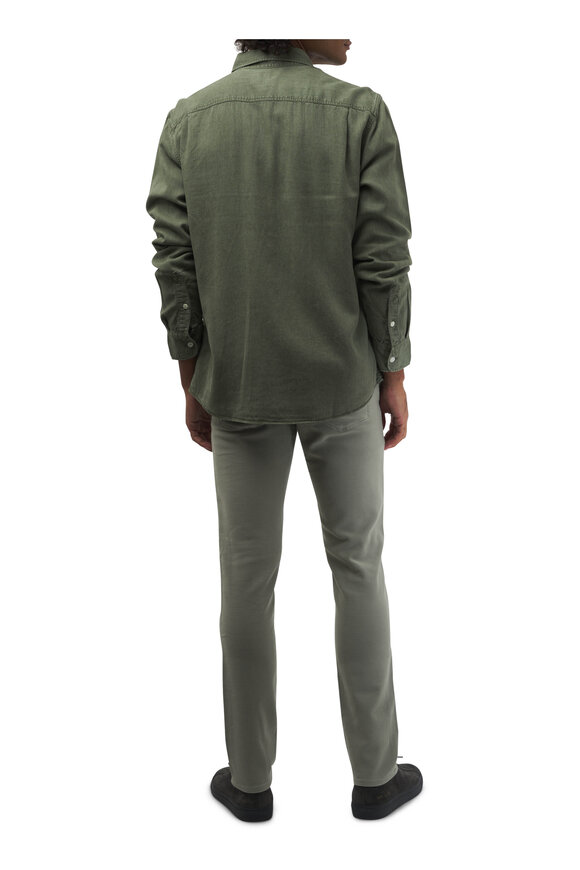 Faherty Brand - Sunwashed Olive Waffle Crewneck Sweater