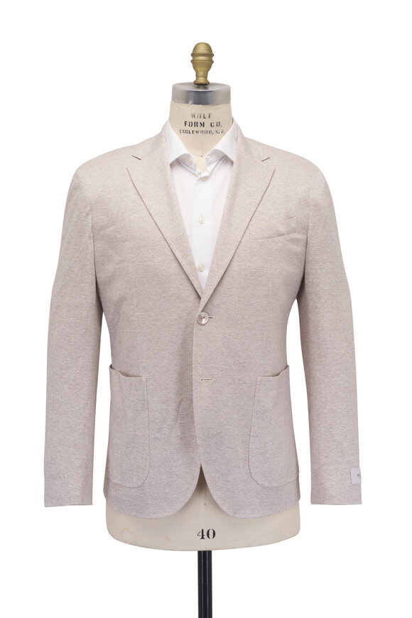 Agnona Taupe Linen & Cotton Sportcoat