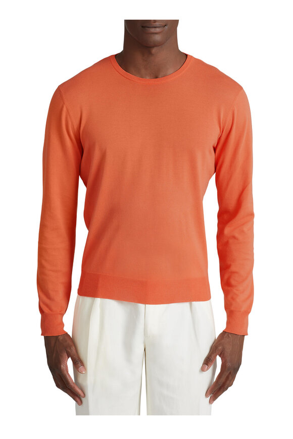 Ralph Lauren Purple Label - Melon Cotton Crewneck Sweater