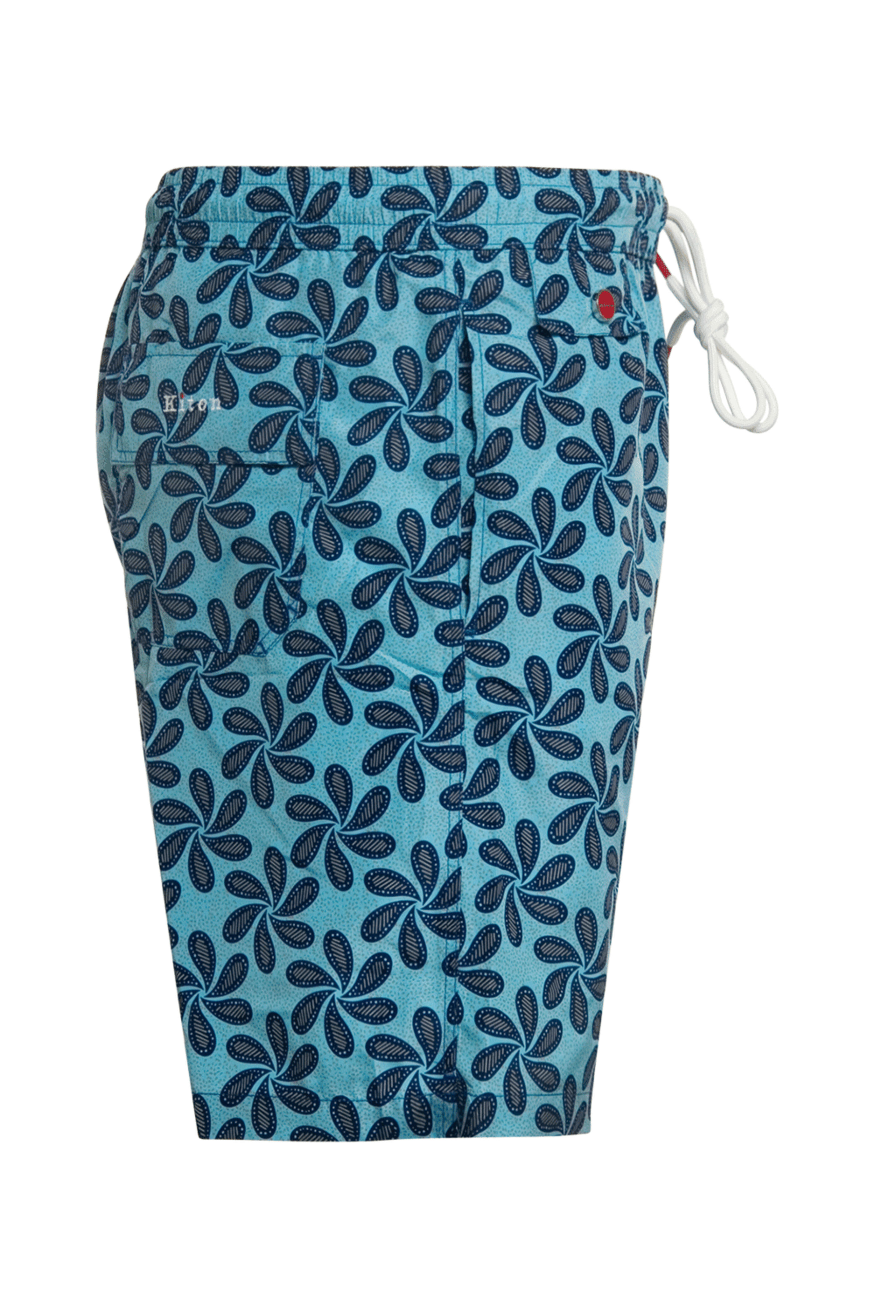 Kiton - Teal Floral Swim Short