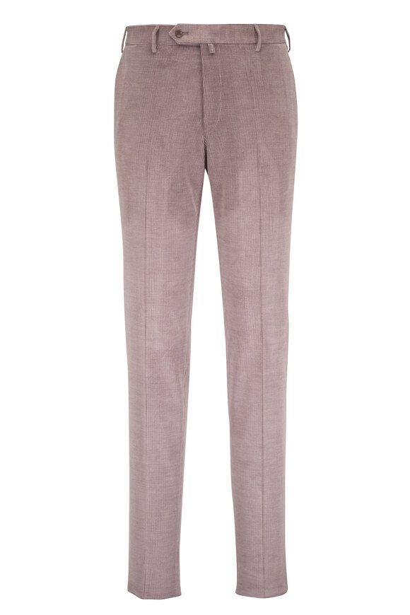 Malcom Ash Rose Stretch Cotton & Wool Corduroy Pant - view 1
