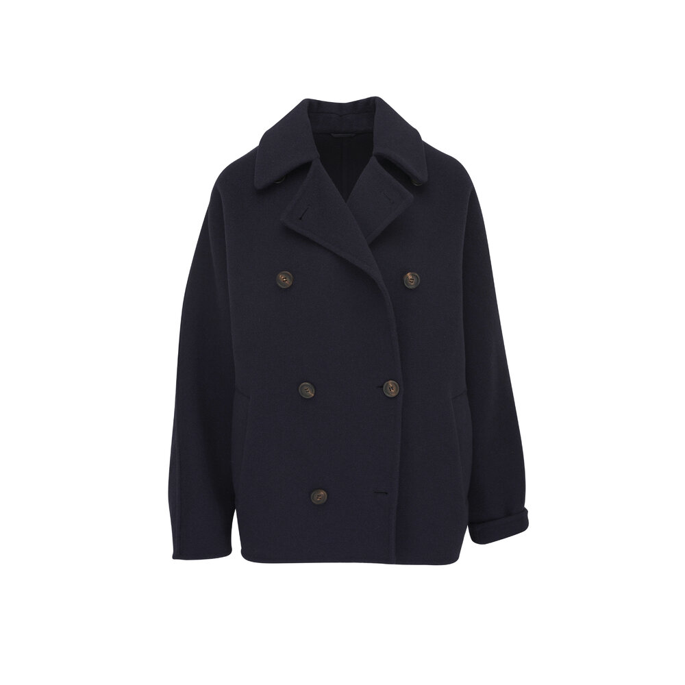 コート BRUNELLO CUCINELLI Monile cashmere coat (MD5037424P C074) Brunello Cucinelli Monili bead-embellished wool-cashmere