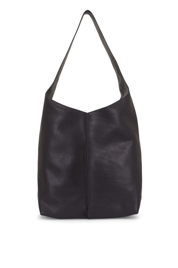 Prada - Black Leather Flap Front Small City Bag | Mitchell