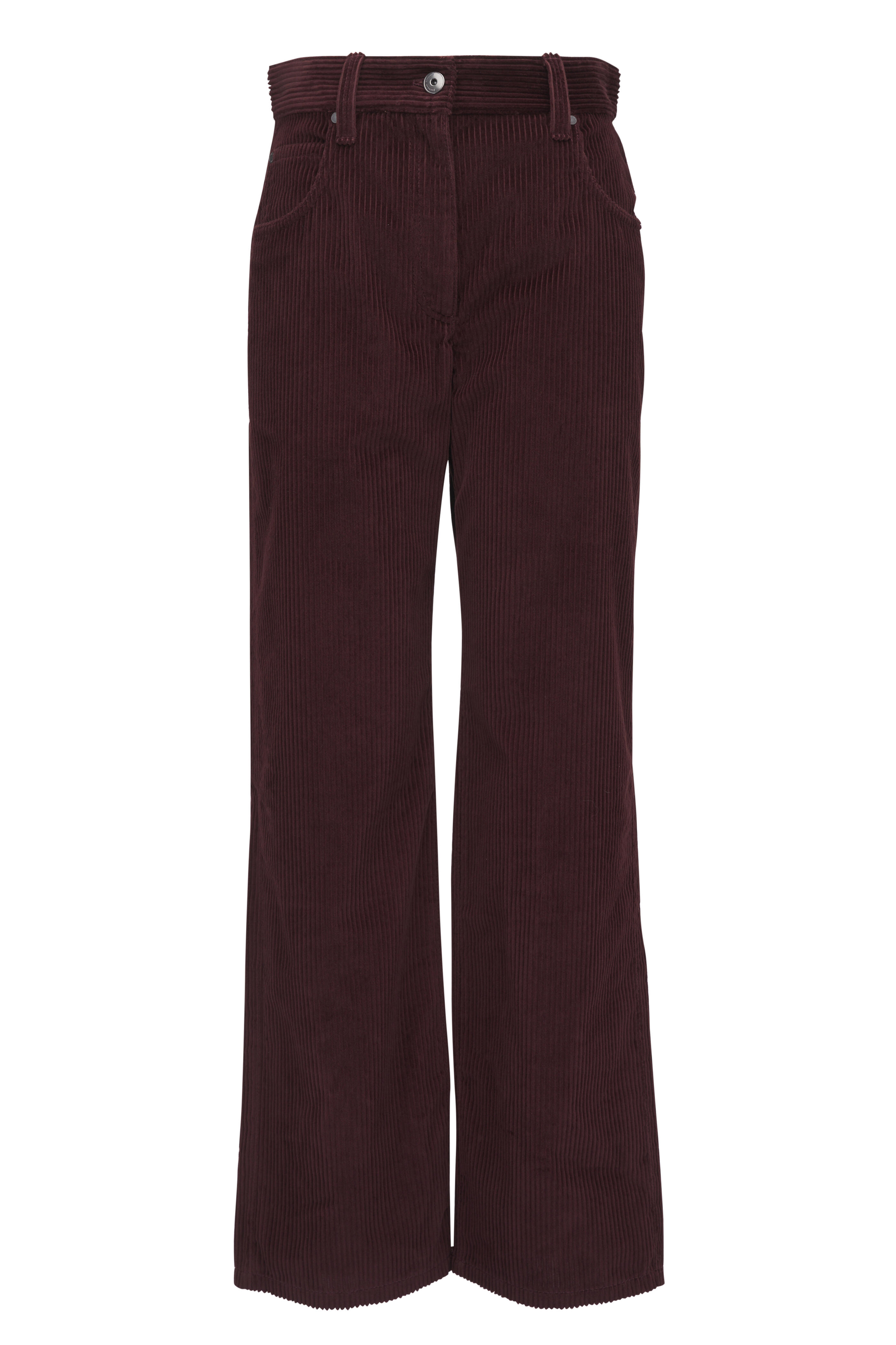 Brunello Cucinelli - Burgundy Corduroy Five Pocket Pant