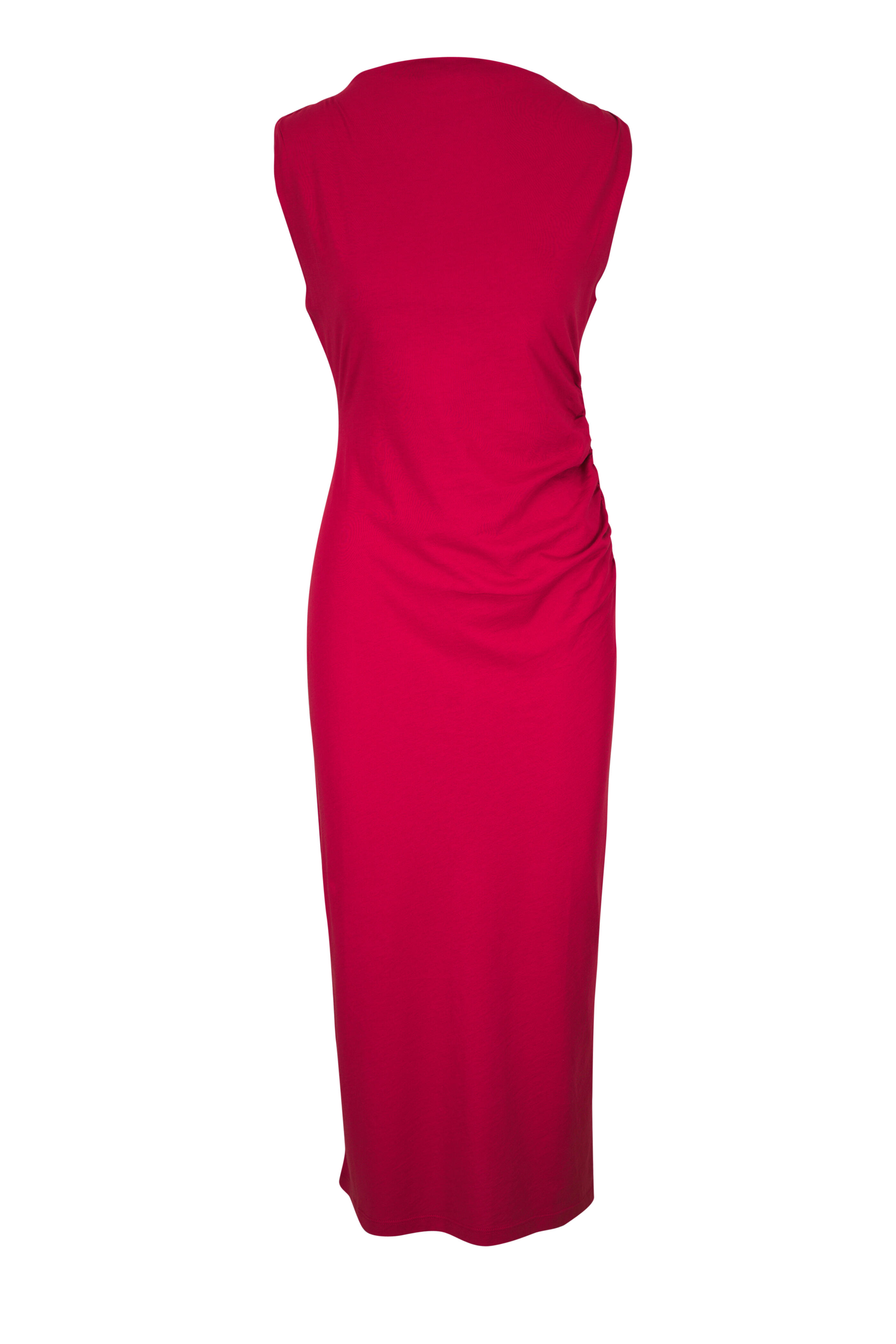 Vince - Brick Rose Pima Cotton Muscle T-Shirt Dress