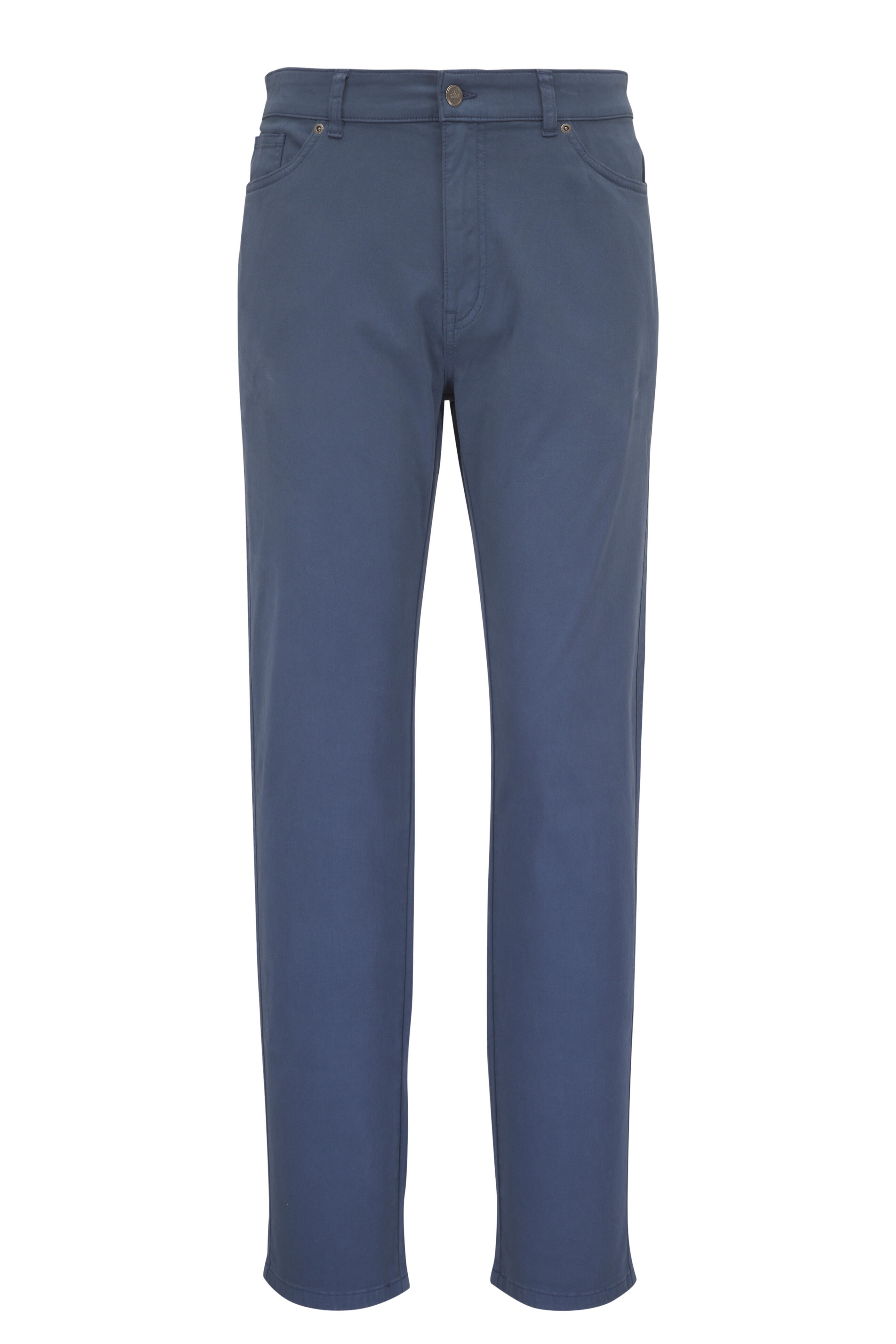 Peter Millar - Navy Sateen Five Pocket Pant