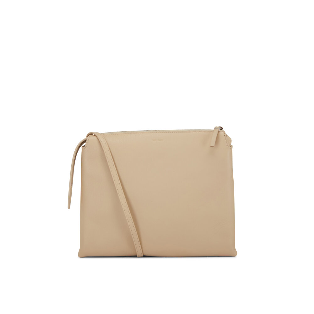 The Row - Nu Twin Oyster Nappa Leather Crossbody Bag