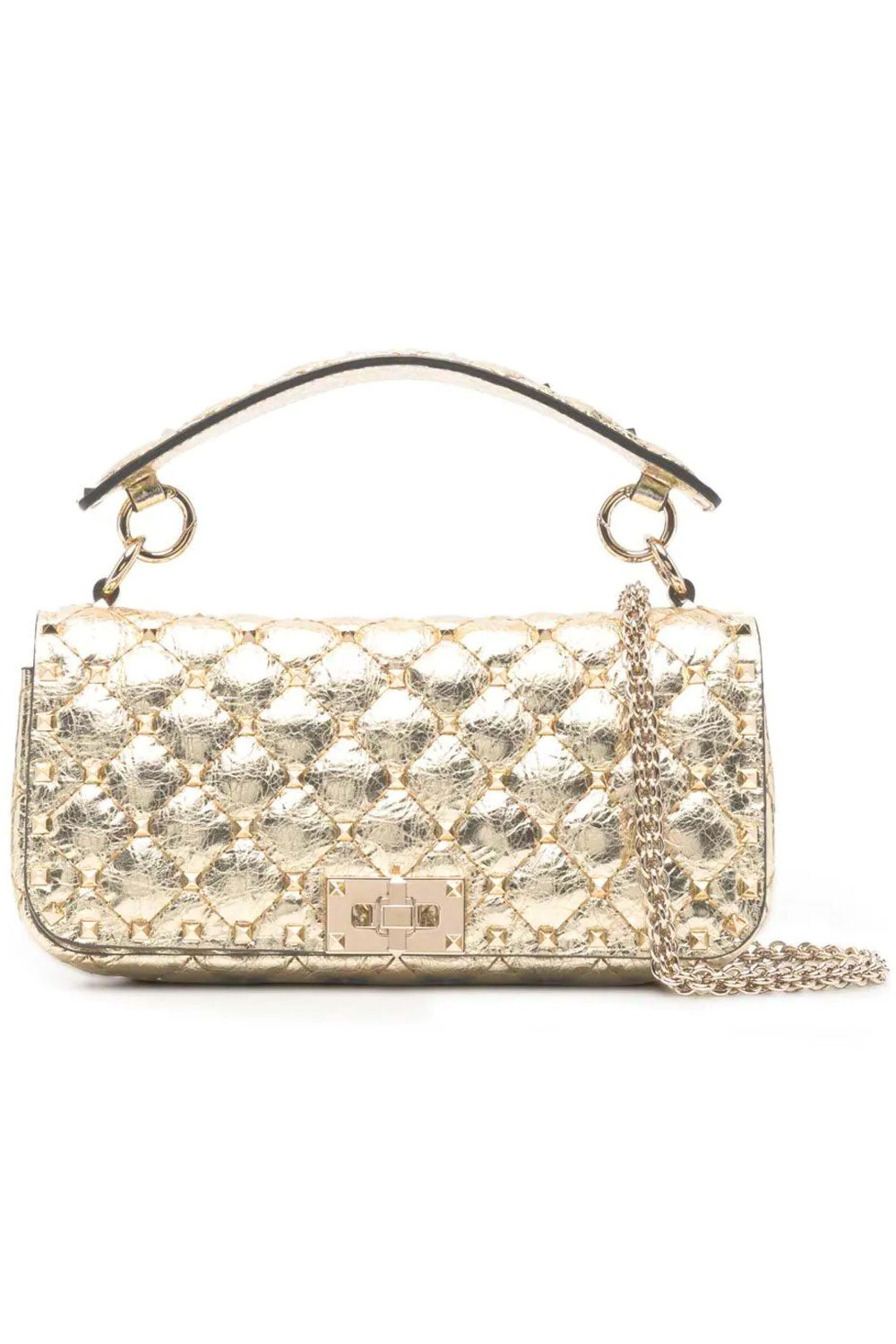 Valentino Garavani - Valentino Rockstud Spike Shoulder Bag in Stargold