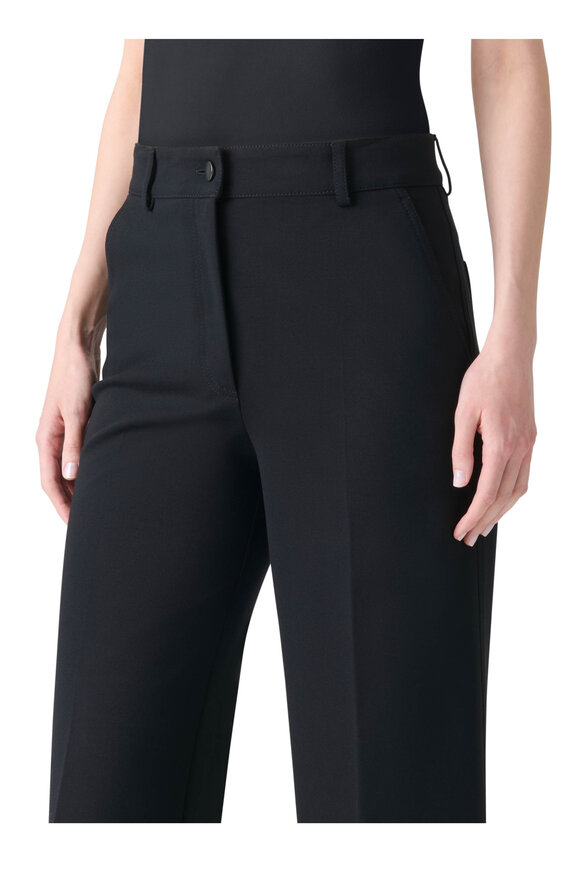 Akris Punto Chiara Black High Rise Wide Leg Jean - view 4