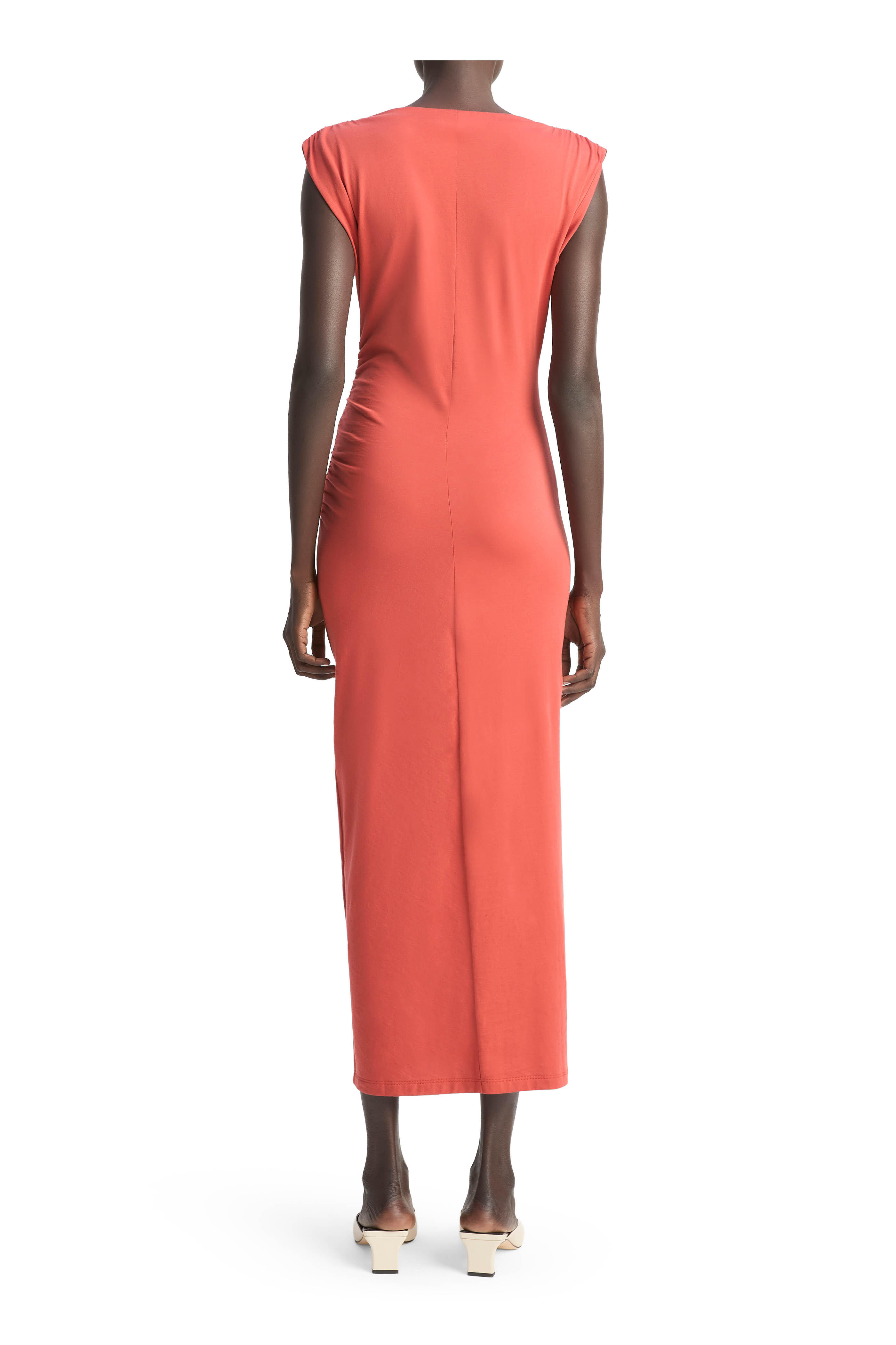 Vince - Brick Rose Pima Cotton Muscle T-Shirt Dress