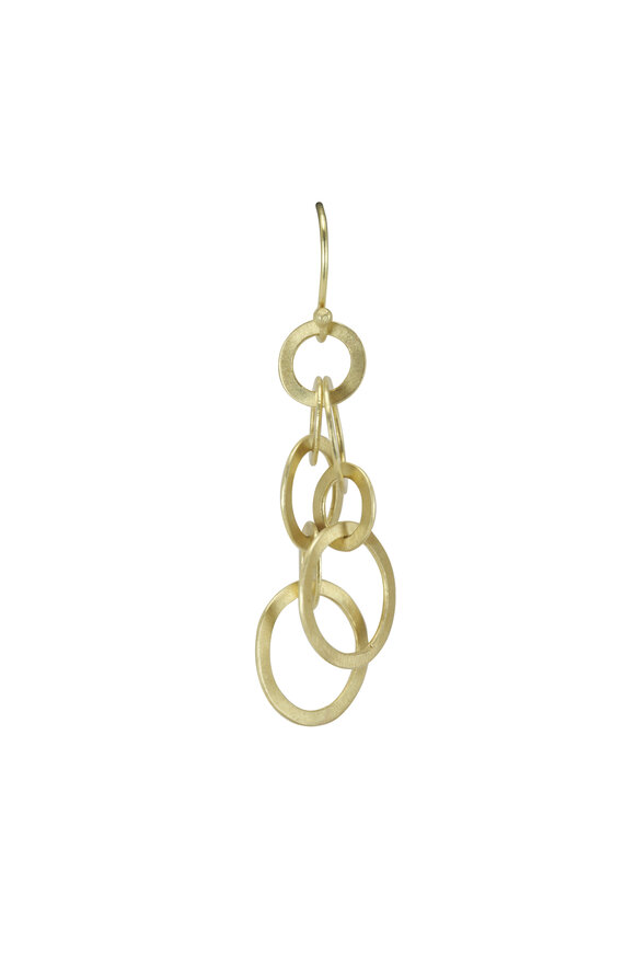 Mindy Fox - Planished Round Link Earrings