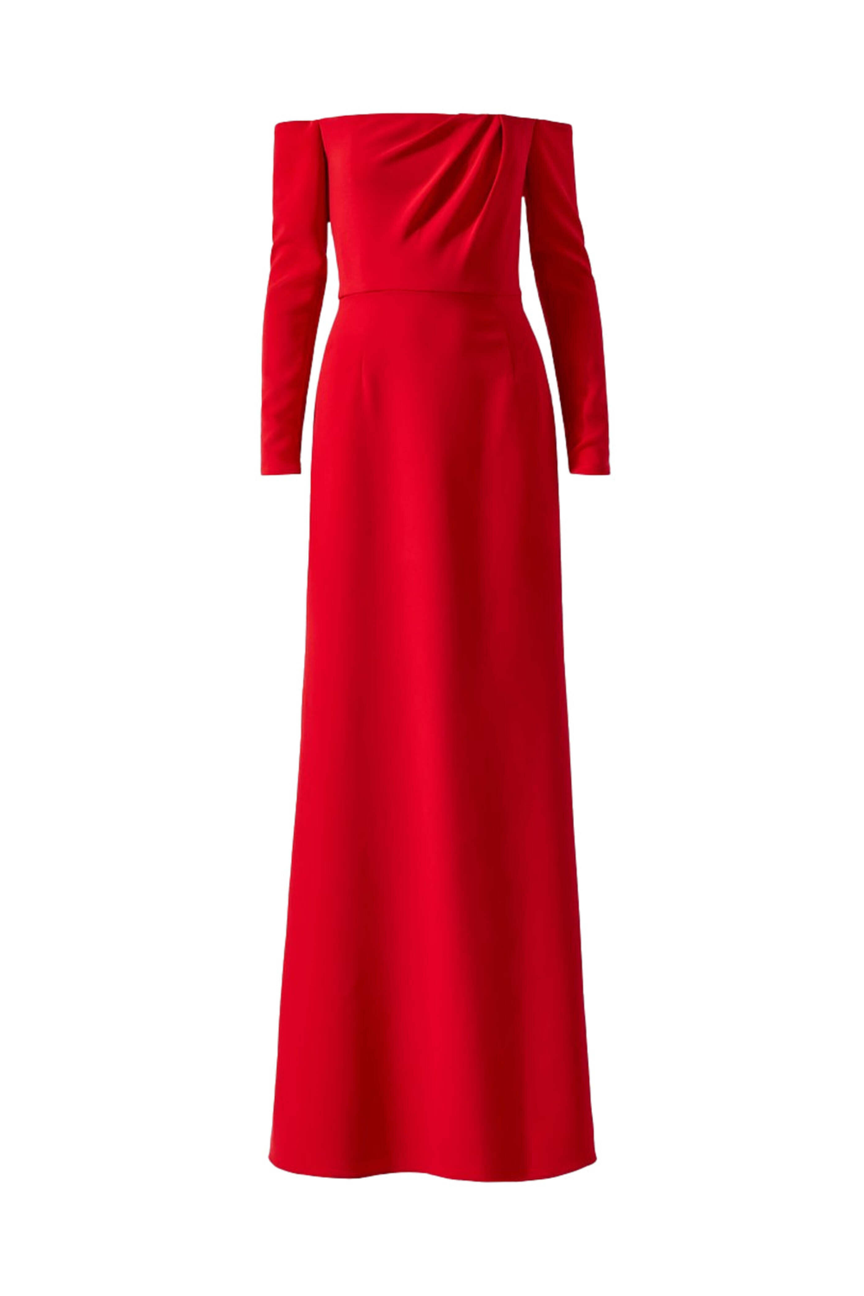 Carolina Herrera - Red Off The Shoulder Trumpet Gown Carolina Herrera - Red Off The Shoulder Trumpet Gown