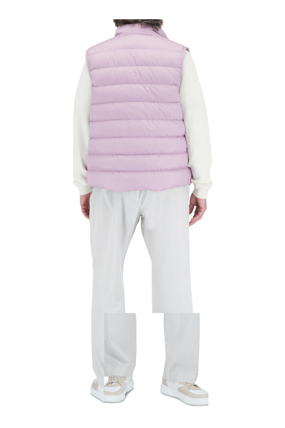 Moncler - White Cotton & Cashmere Quarter Zip Sweater 