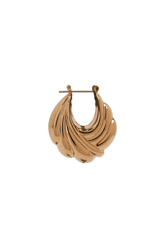 Cristina V. - Basket Weave Hoop Earrings