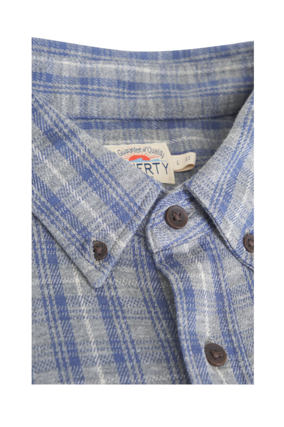 Faherty Brand Coastline Eagle Peak Plaid Knit Sport Shirt - view 4