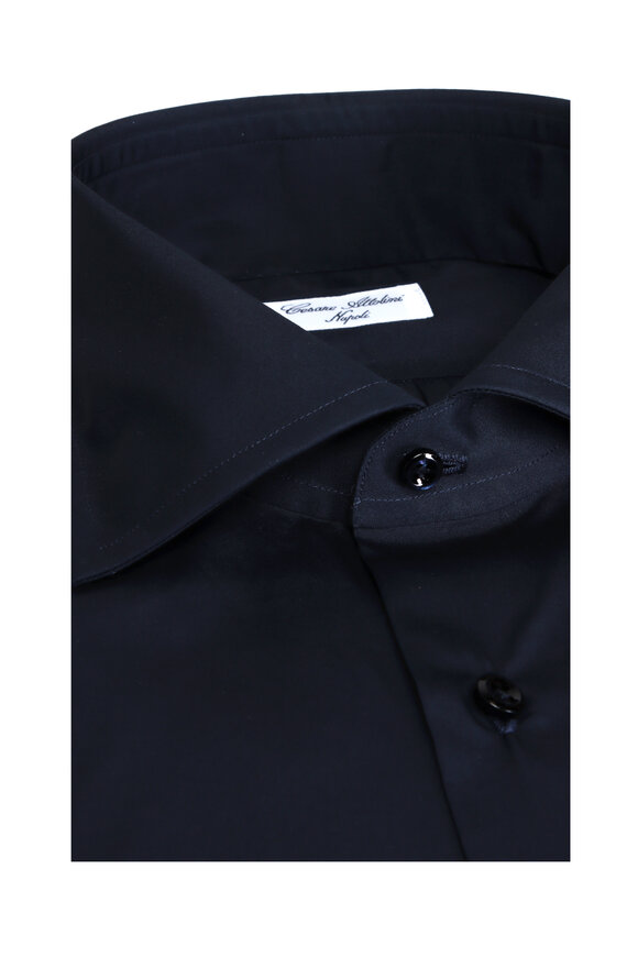 Cesare Attolini Dark Navy Cotton Sport Shirt - view 2