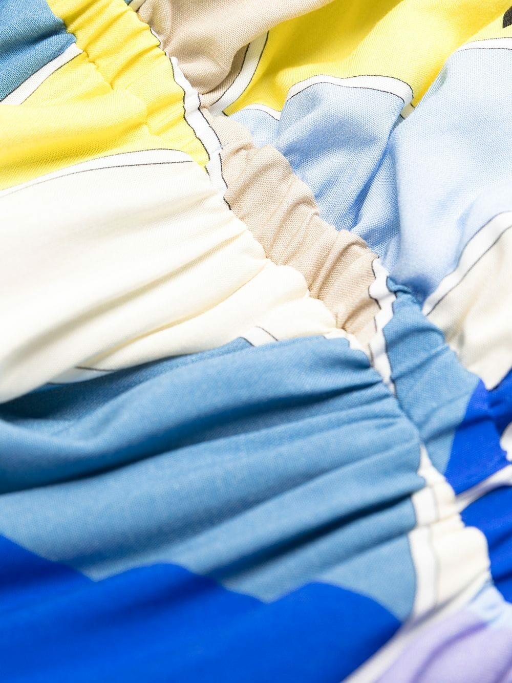 Pucci - Blue Quirimbas Print Halter Dress