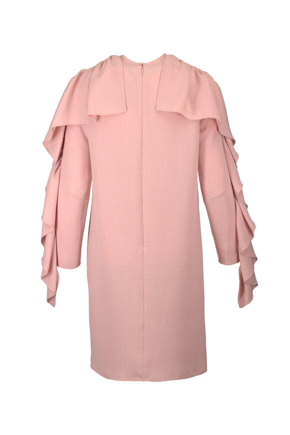 Edeline Lee Thalia Pale Pink Georgette Dress - view 2